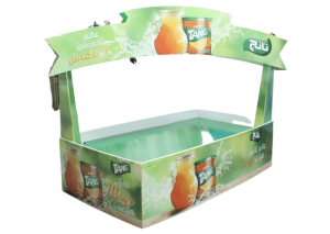 personalized beverage display rack, stand and dump Bins