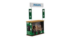 Promotional table Made by XPLUS for Phillips in Green